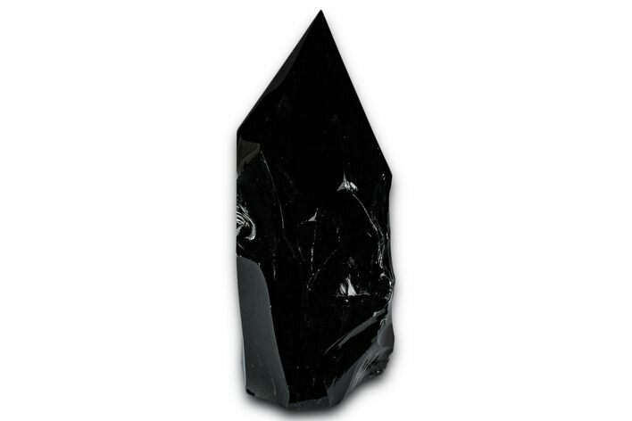 Free-Standing Polished Obsidian Point - Mexico #355032